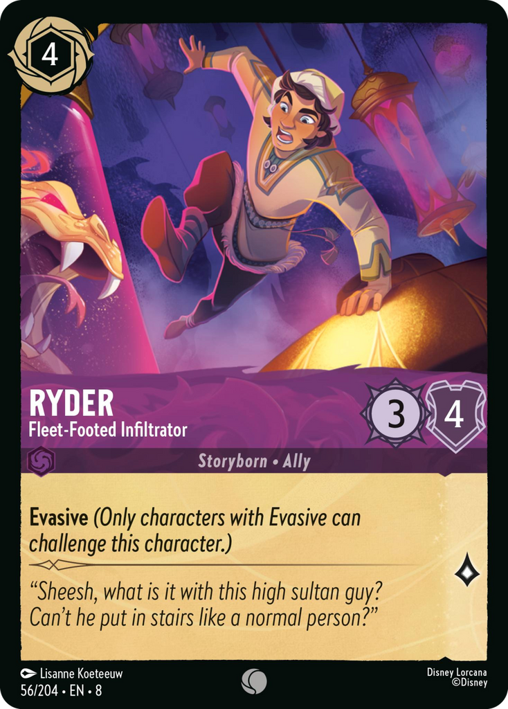 8ROF-056, C, Ryder - Fleet‐Footed Infiltrator (Foil)