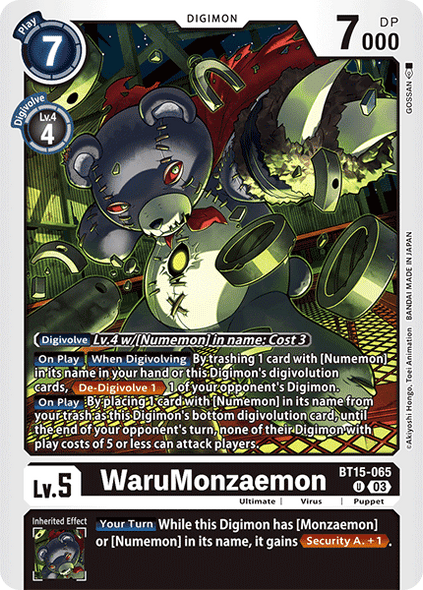 BT15-065, U, WaruMonzaemon