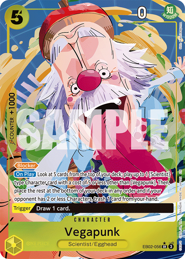 EB02-056, SR, Vegapunk (Alternate Art)