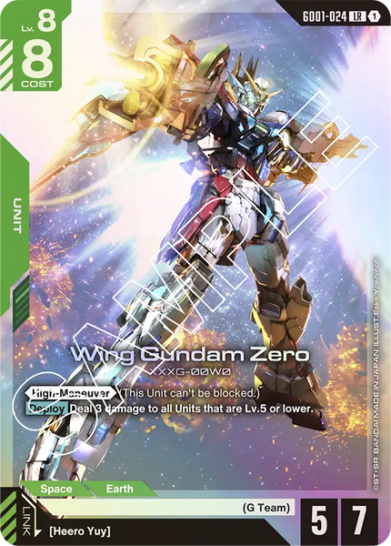GD01-024, LR, Wing Gundam Zero – Kai of Cards