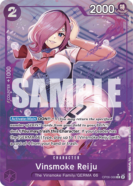 OP06-068, C, Vinsmoke Reiju (Reprint) (Alternate Art) Kai of Cards OP06-068, C, Vinsmoke Reiju (Reprint) (Alternate Art) Kai of Cards
