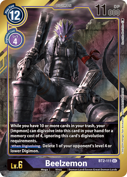 BT02-111 SEC Beelzemon (Alternate Art)