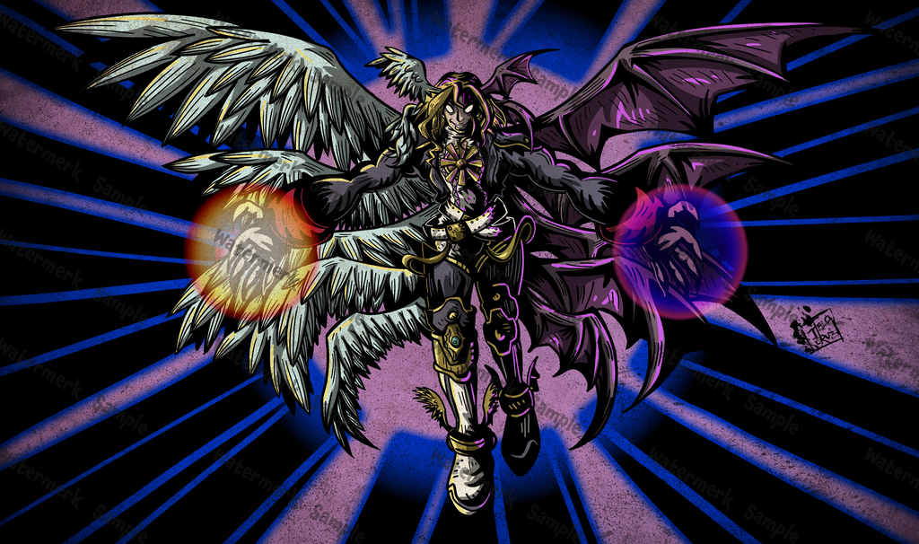 Custom Playmat - Digimon - Lucemon: Chaosmode