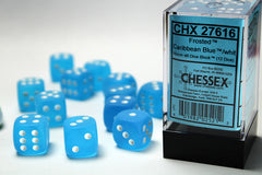 Chessex - Frosted 16mm d6 Dice Block™ (12 dice)