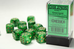 Chessex - Vortex 16mm d6 Dice Block™ (12 dice)