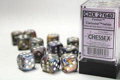 Chessex - Festive 16mm d6 Dice Block™ (12 dice)