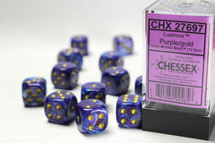 Chessex - Lustrous 16mm d6 Dice Block™ (12 dice)