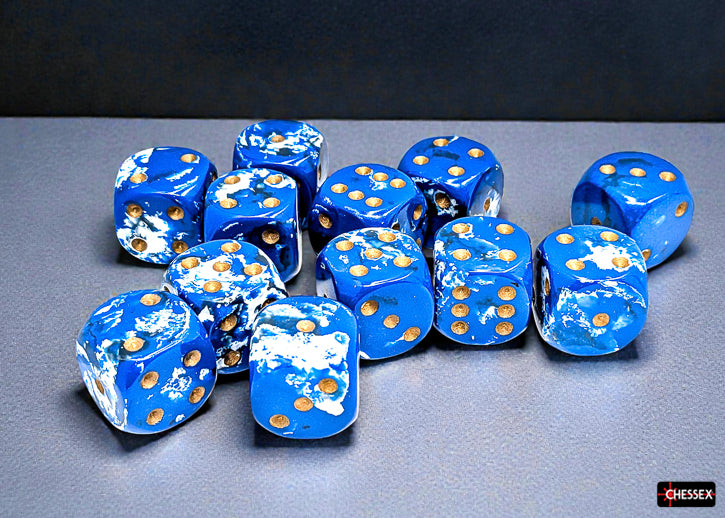 Chessex - Brush 16mm d6 Dice Block™ (12 dice)