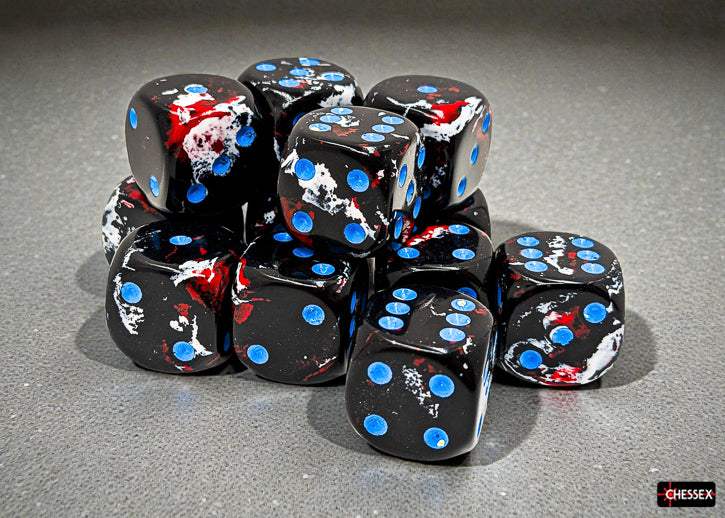 Chessex - Brush 16mm d6 Dice Block™ (12 dice)