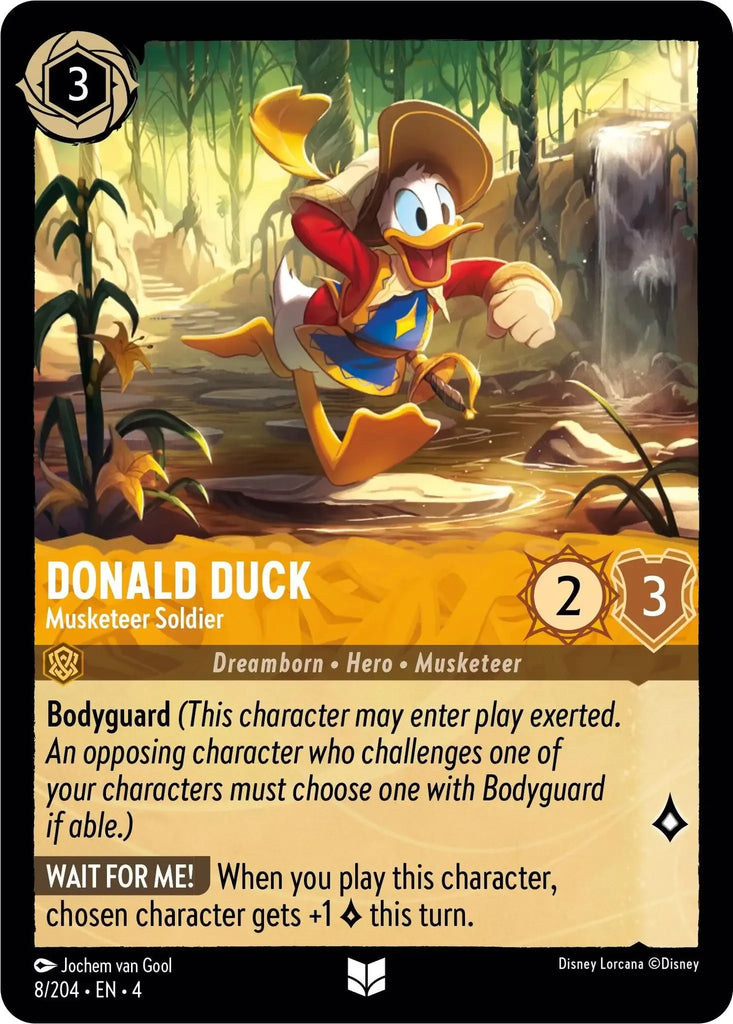 4URS-008, UC, Donald Duck, Musketeer Soldier (Foil)