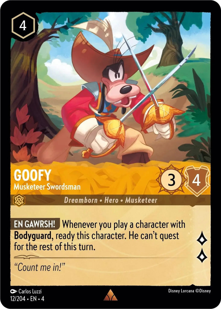4URS-012, R, Goofy, Musketeer Swordsman
