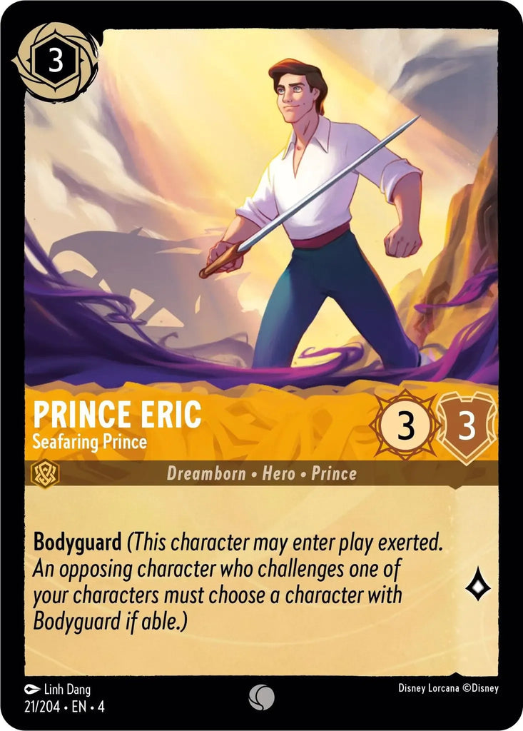 4URS-021, C, Prince Eric, Seafaring Prince (Foil)