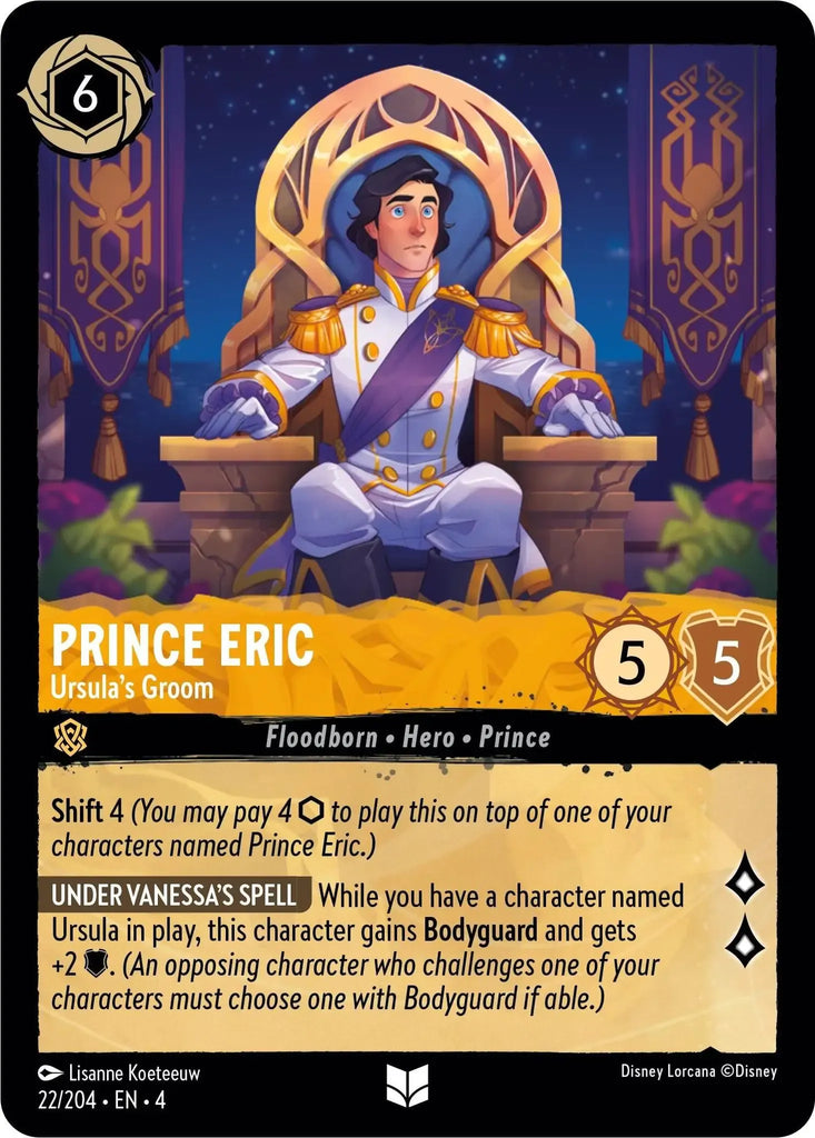 4URS-022, UC, Prince Eric, Ursula's Groom (Foil)