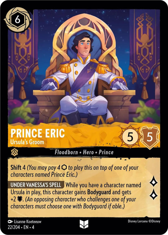 4URS-022, UC, Prince Eric, Ursula's Groom (Foil)
