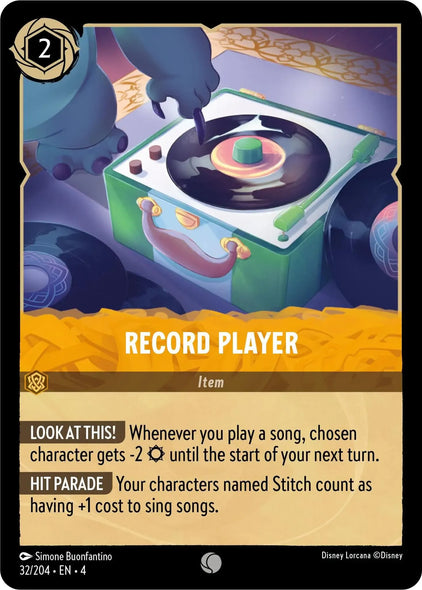 4URS-032, C, Record Player (Foil)