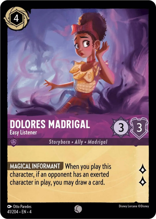 4URS-041, C, Dolores Madrigal, Easy Listener (Foil)