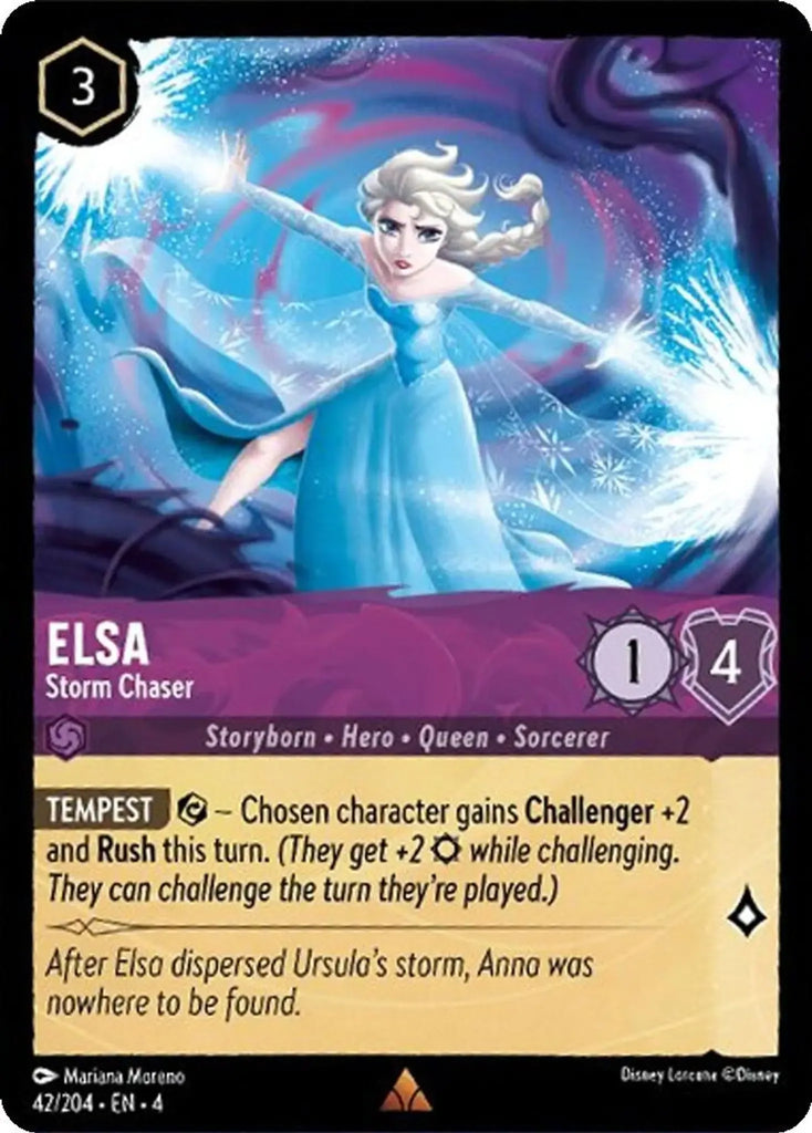 4URS-042, R, Elsa, Storm Chaser (Foil)
