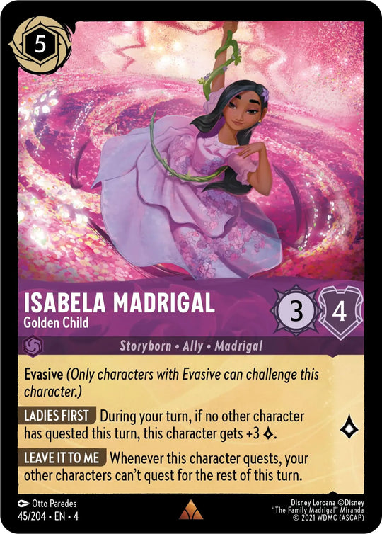 4URS-045, R, Isabela Madrigal, Golden Child (Foil)