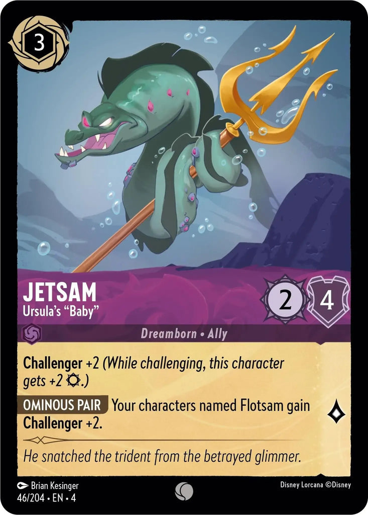 4URS-046, C, Jetsam, Ursula's "Baby" (Foil)