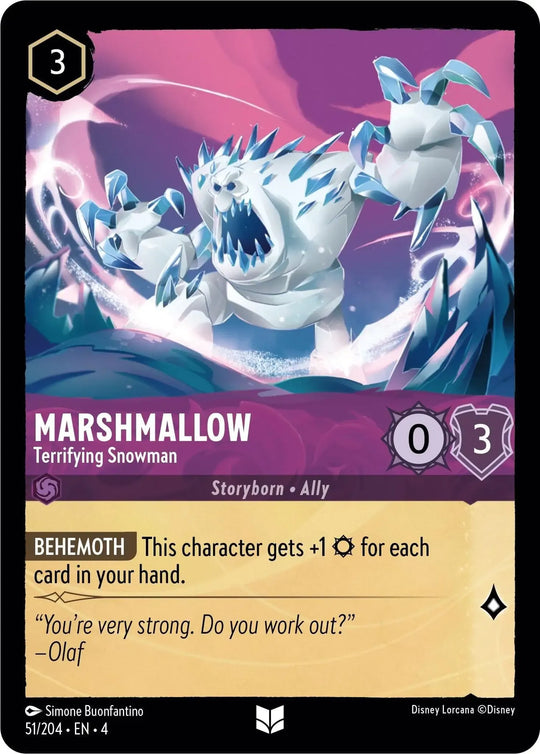 4URS-051, UC, Marshmallow, Terrifying Snowman (Foil)