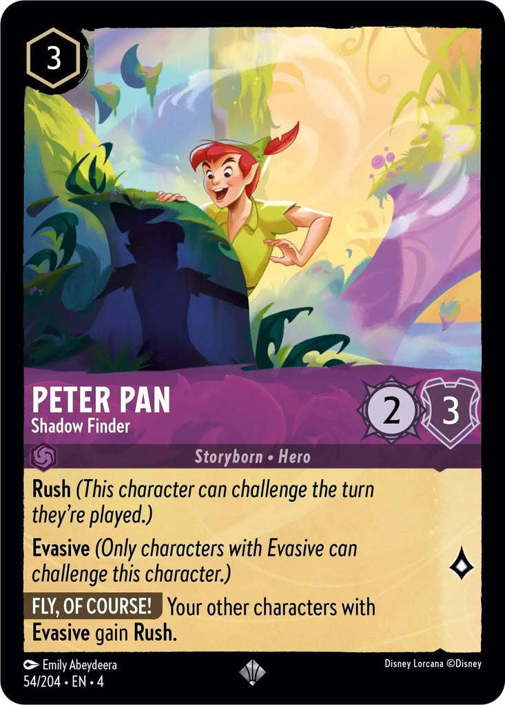 4URS-054, SR, Peter Pan, Shadow Finder (Foil)