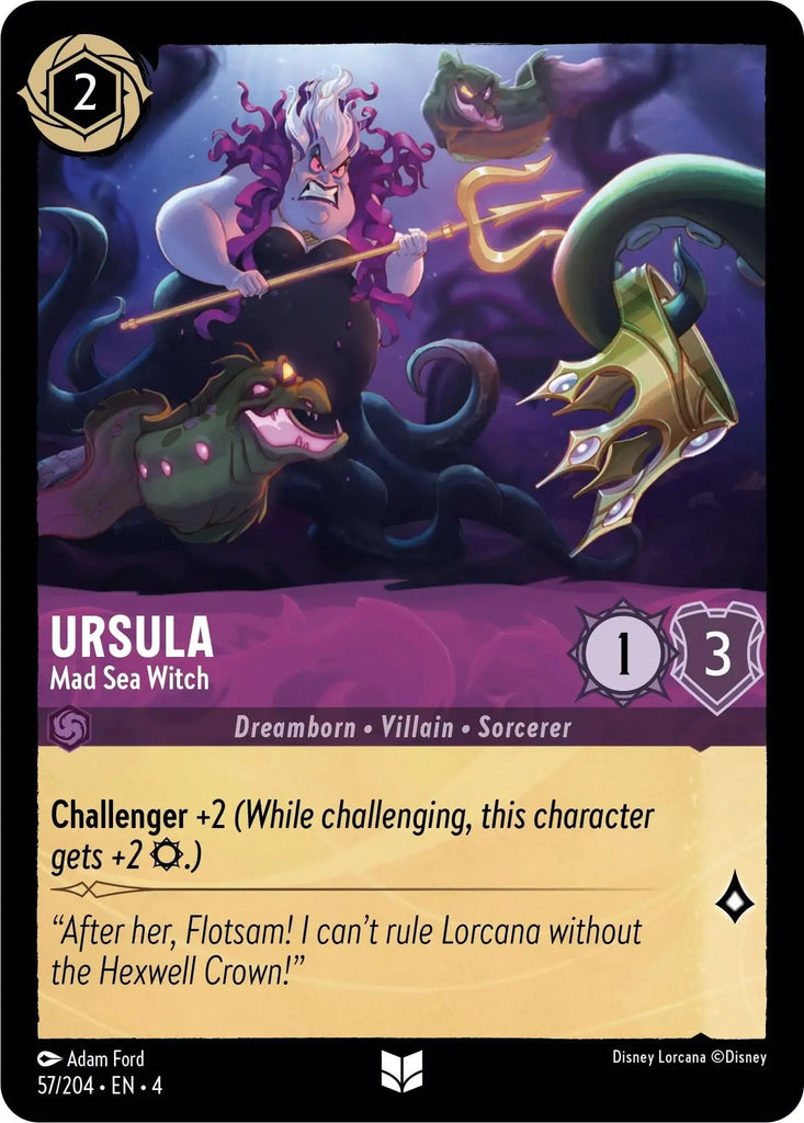 4URS-057, UC, Ursula, Mad Sea Witch (Foil)