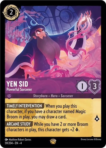 4URS-059, L, Yen Sid, Powerful Sorcerer (Foil)