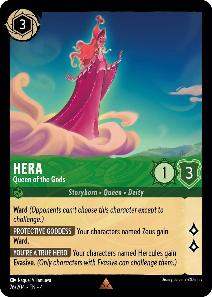 4URS-076, R, Hera, Queen of the Gods (Foil)