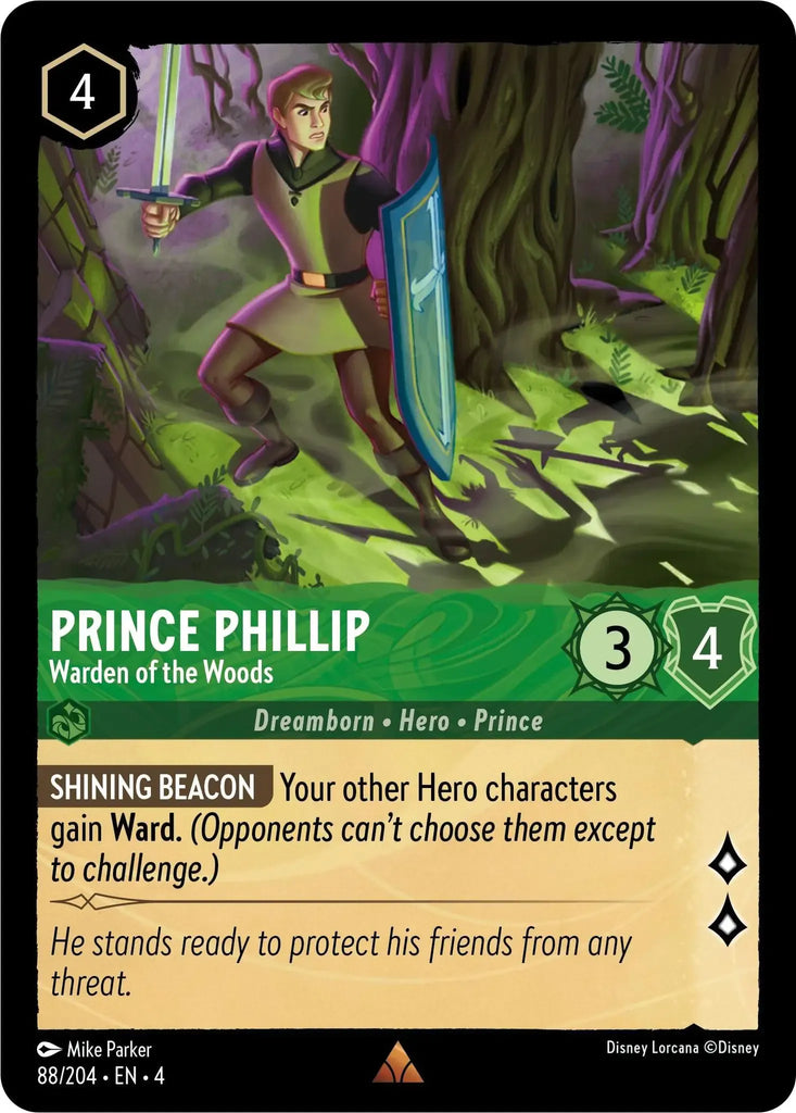 4URS-088, R, Prince Phillip, Warden of the Woods (Foil)