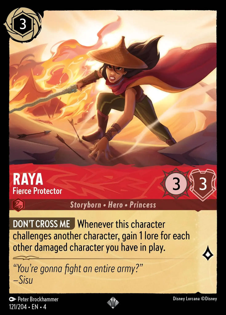4URS-121, SR, Raya, Fierce Protector (Foil)
