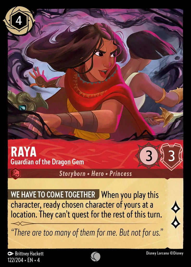 4URS-122, C, Raya, Guardian of the Dragon Gem (Foil)