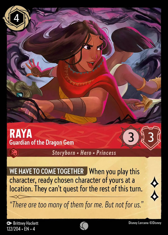 4URS-122, C, Raya, Guardian of the Dragon Gem (Foil)