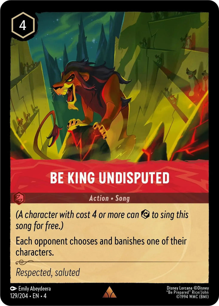 4URS-129, R, Be King Undisputed (Foil)