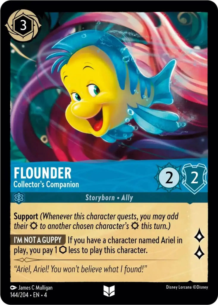 4URS-144, UC, Flounder, Collector's Companion (Foil)