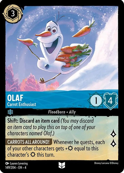 4URS-149, UC, Olaf, Carrot Enthusiast (Foil)