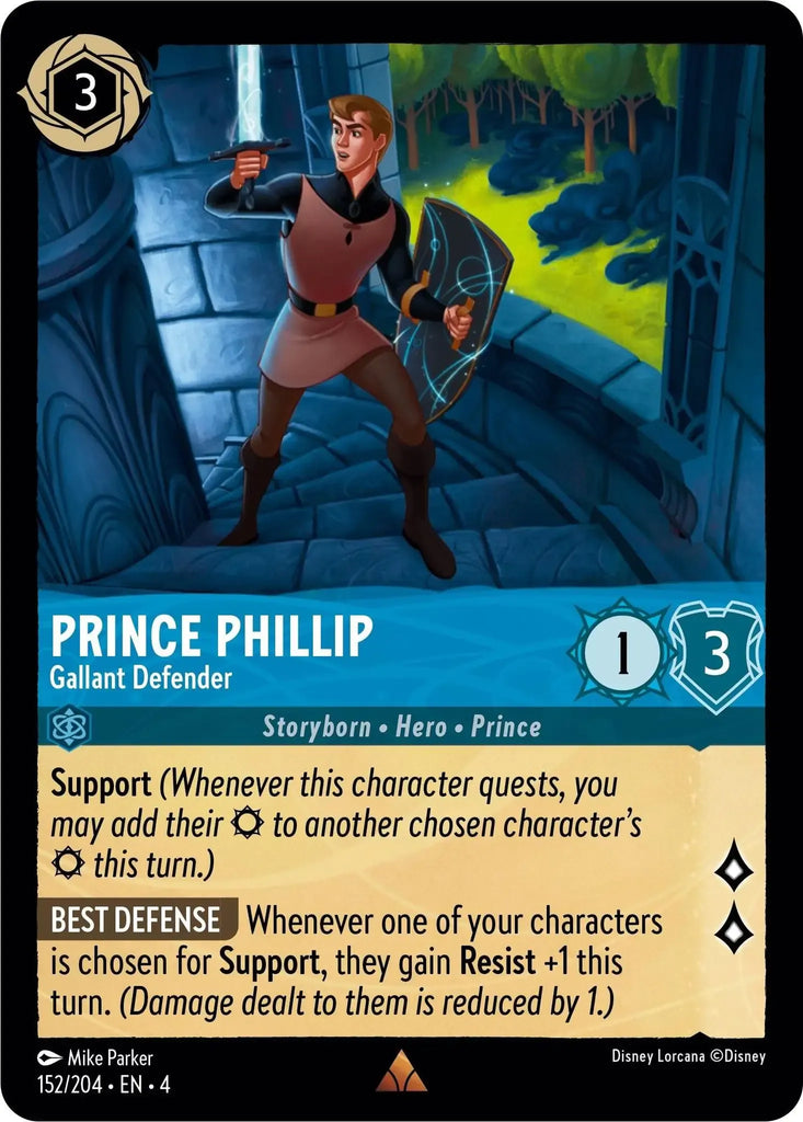 4URS-152, R, Prince Phillip, Gallant Defender (Foil)