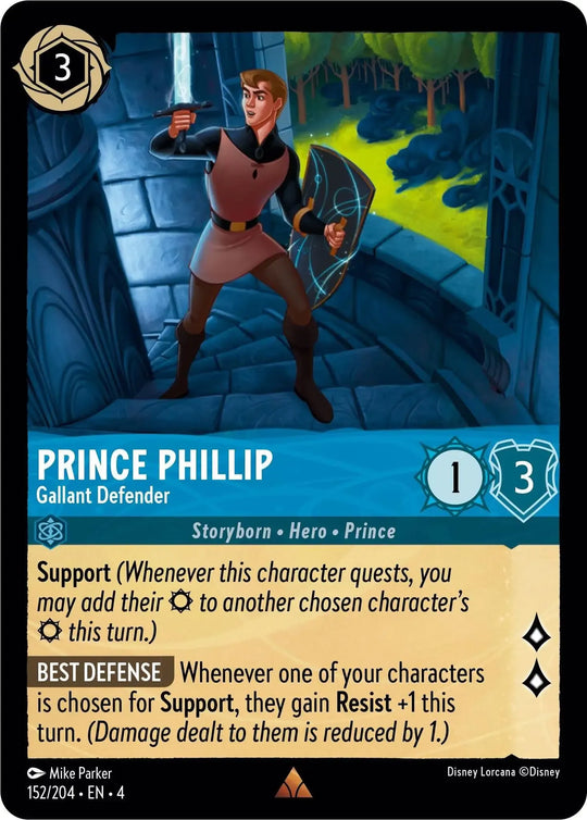 4URS-152, R, Prince Phillip, Gallant Defender (Foil)