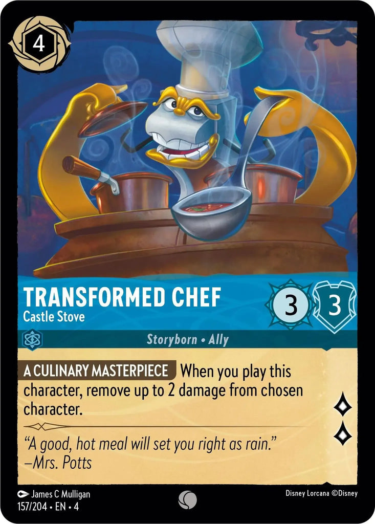 4URS-157, C, Transformed Chef, Castle Stove