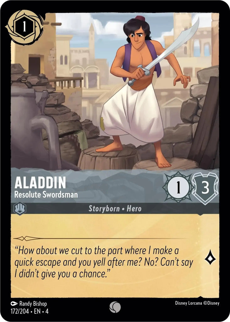 4URS-172, C, Aladdin, Resolute Swordsman (Foil)