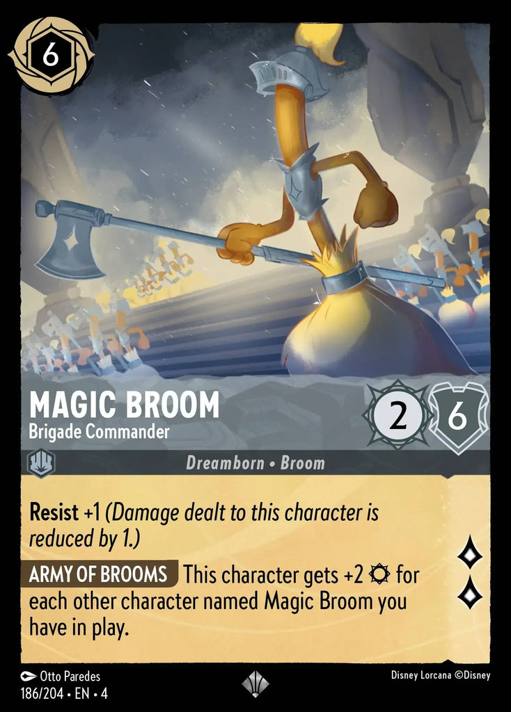 4URS-186, SR, Magic Broom, Brigade Commander (Foil)