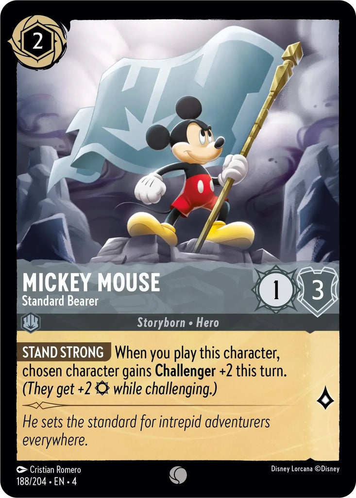 4URS-188, C, Mickey Mouse, Standard-Bearer (Foil)