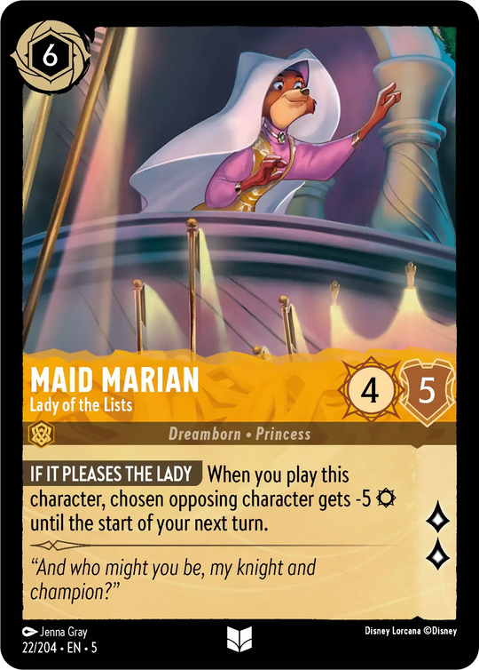 5SSK-022, UC, Maid Marian - Lady of Lists (Foil)