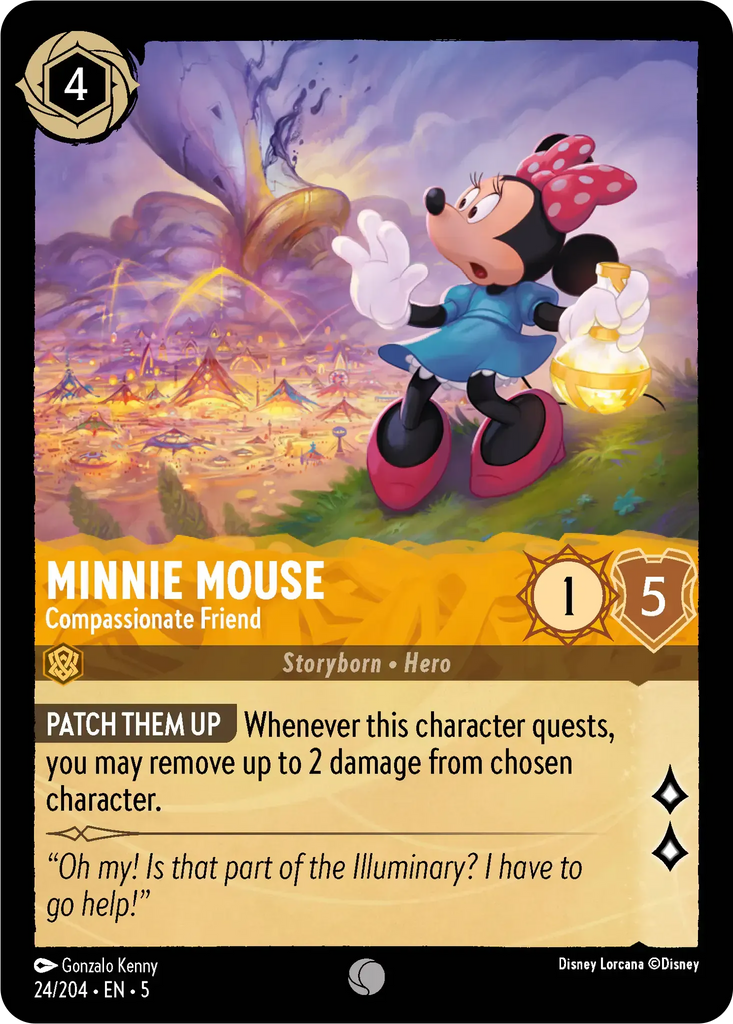 5SSK-024, C, Minnie Mouse - Compassionate Friend (Foil)