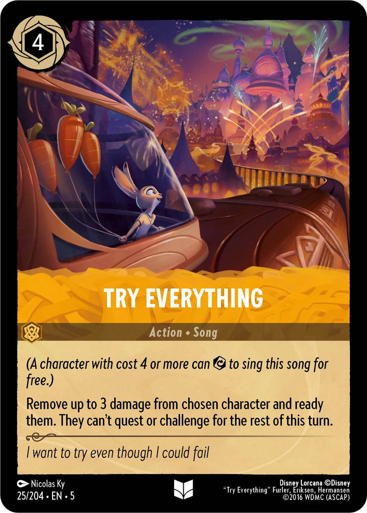 5SSK-025, UC, Try Everything (Foil)