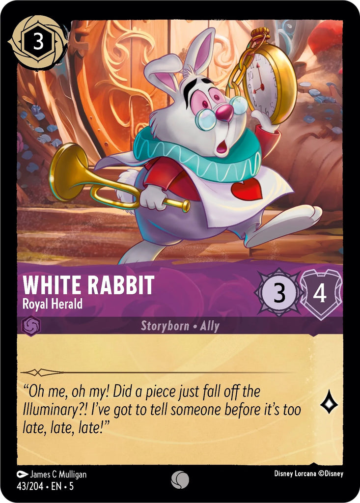 5SSK-043, C, White Rabbit - Royal Herald (Foil)