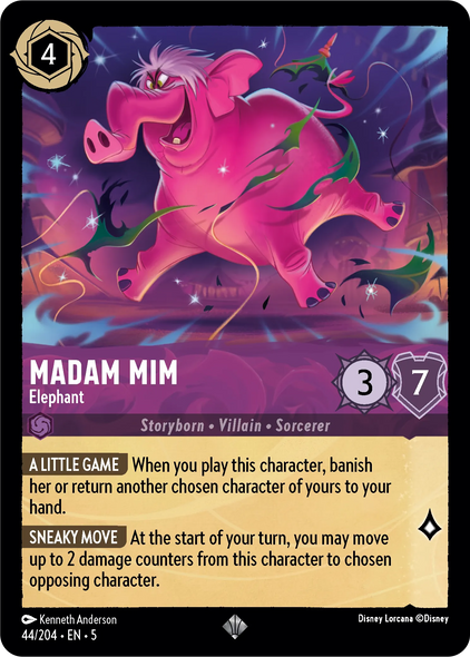 5SSK-044, SR, Madam Mim - Elephant (Foil)