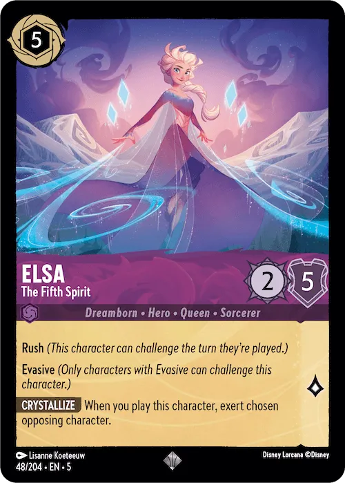 5SSK-048, SR, Elsa - The Fifth Spirit (Foil)