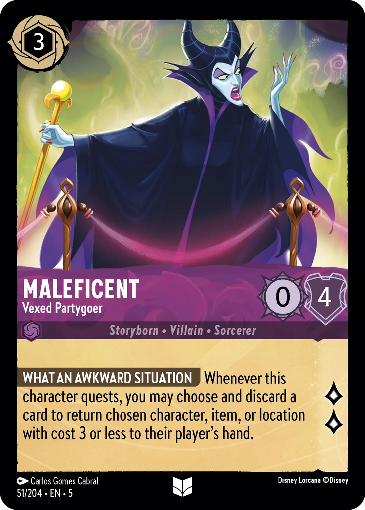 5SSK-051, UC, Maleficent - Vexed Partygoer (Foil)
