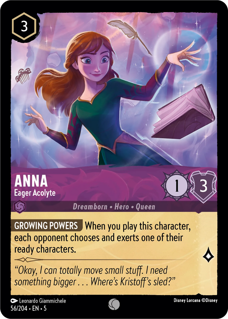 5SSK-056, C, Anna - Eager Acolyte (Foil)