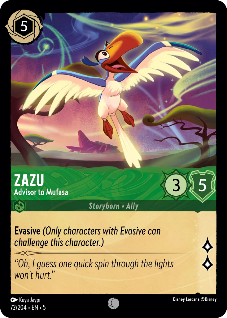 5SSK-072, C, Zazu - Advisor to Mufasa